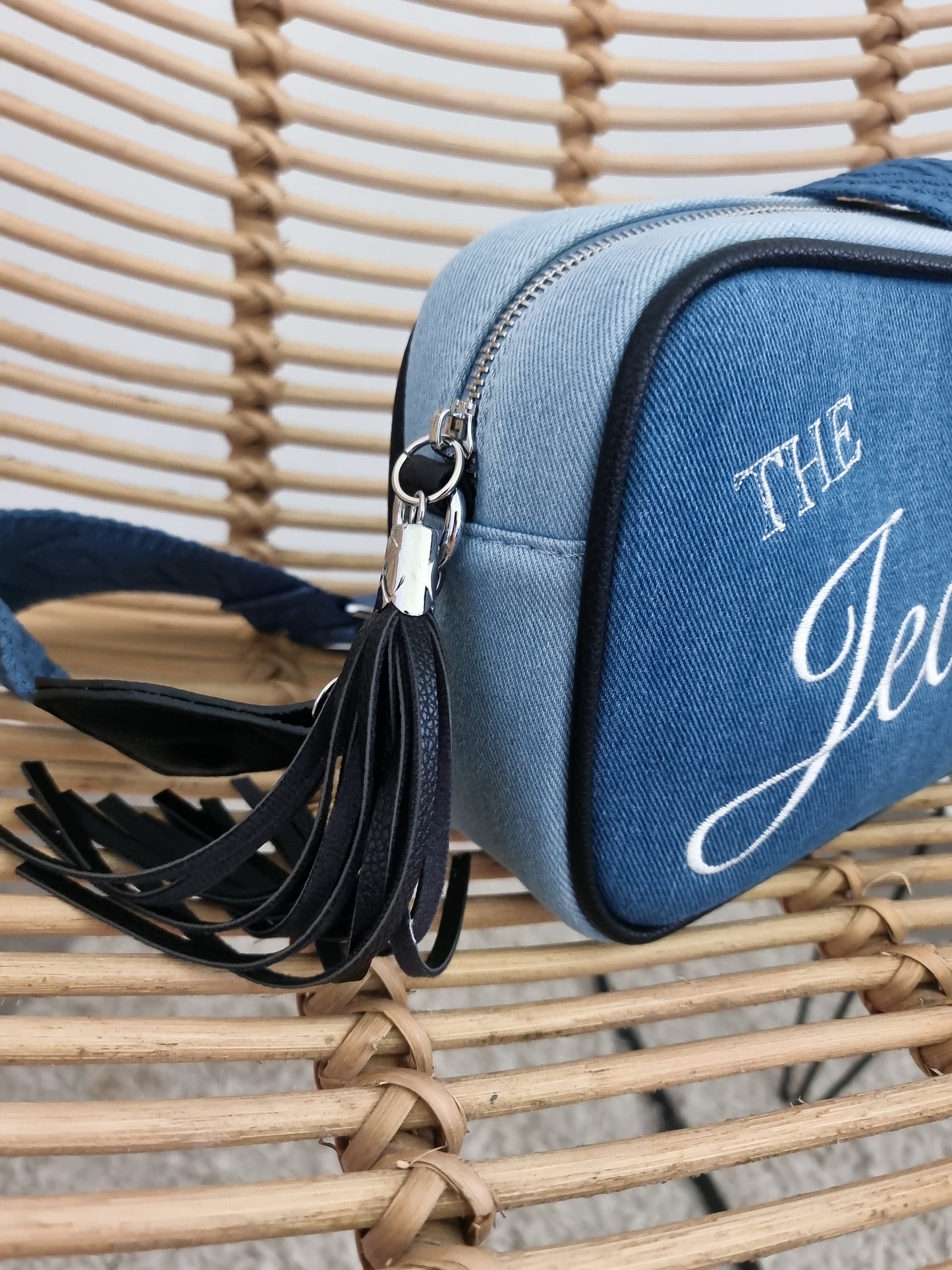 Sac jeans finition noire