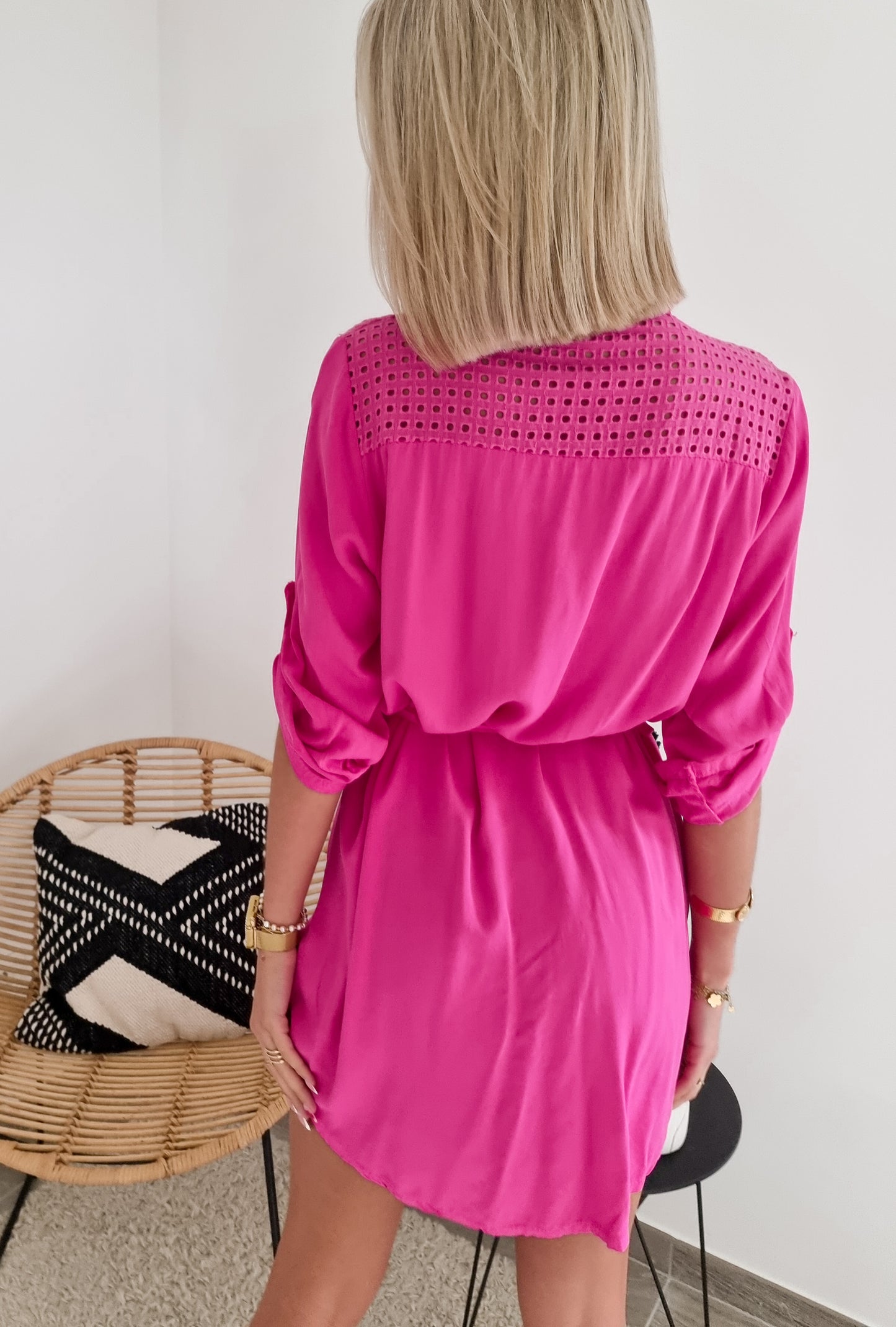Robe chemise  rose