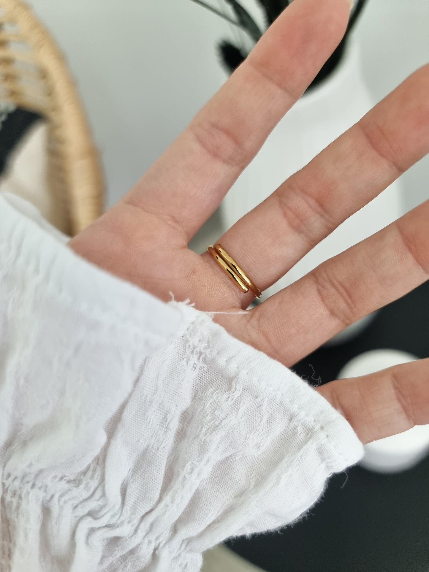 Bague acier inoxydable ajustable