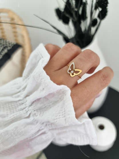 Bague acier inoxydable ajustable