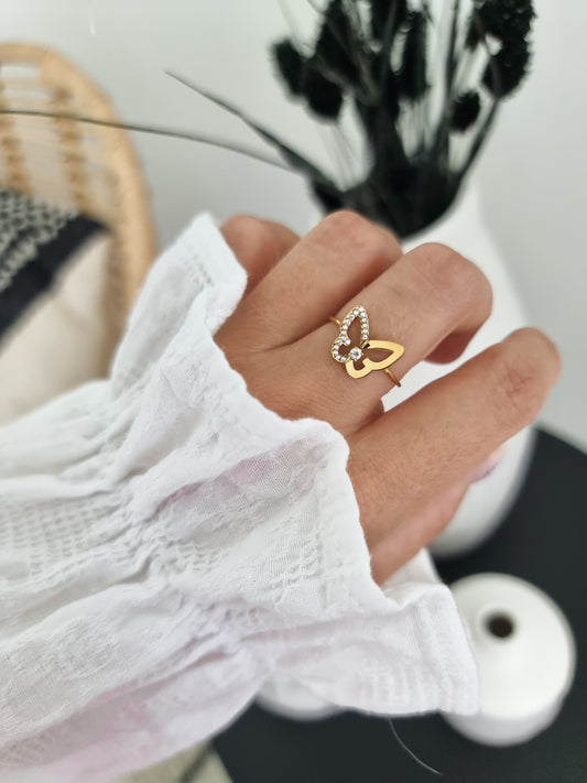 Bague acier inoxydable ajustable