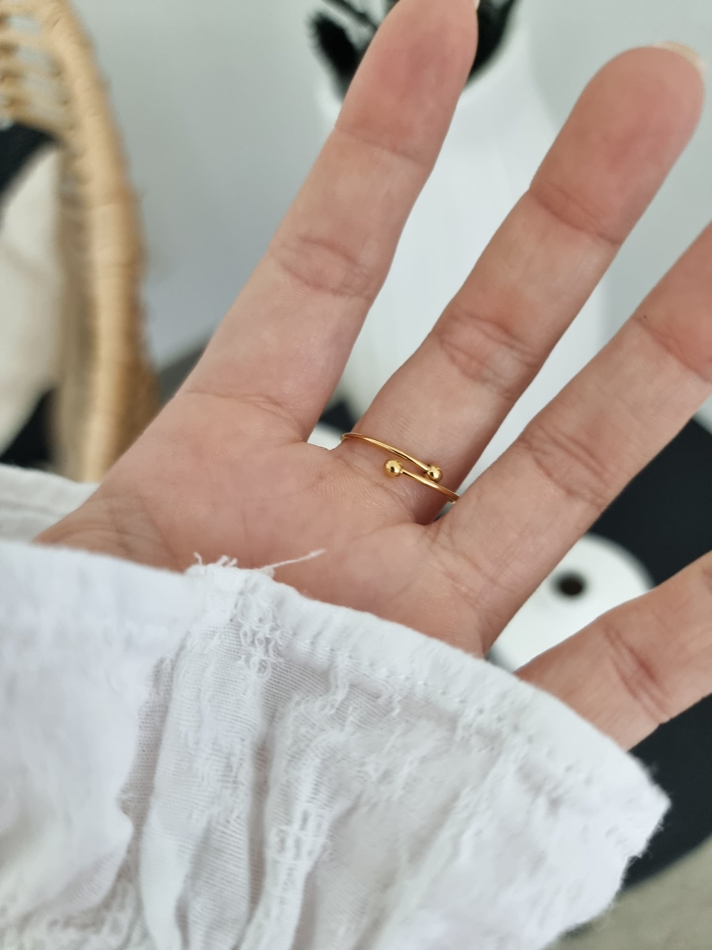 Bague acier inoxydable ajustable