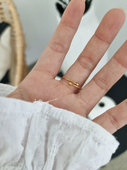 Bague acier inoxydable ajustable