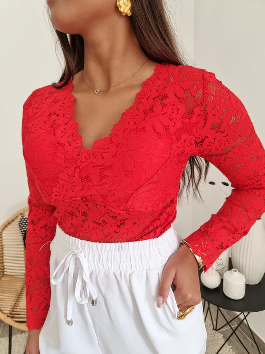 Blouse dentelle