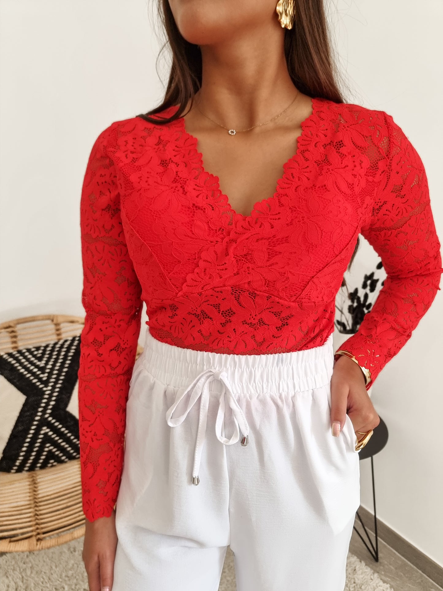 Blouse dentelle
