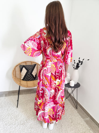 Robe longue imprimée