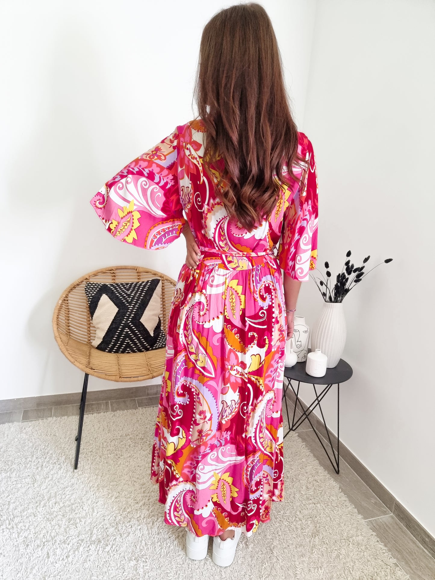 Robe longue imprimée