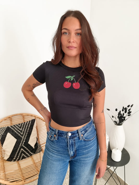 Crop top cerise