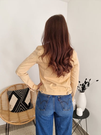 Veste en jeans jaune