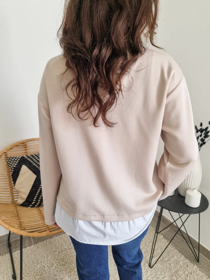 Pull col claudine