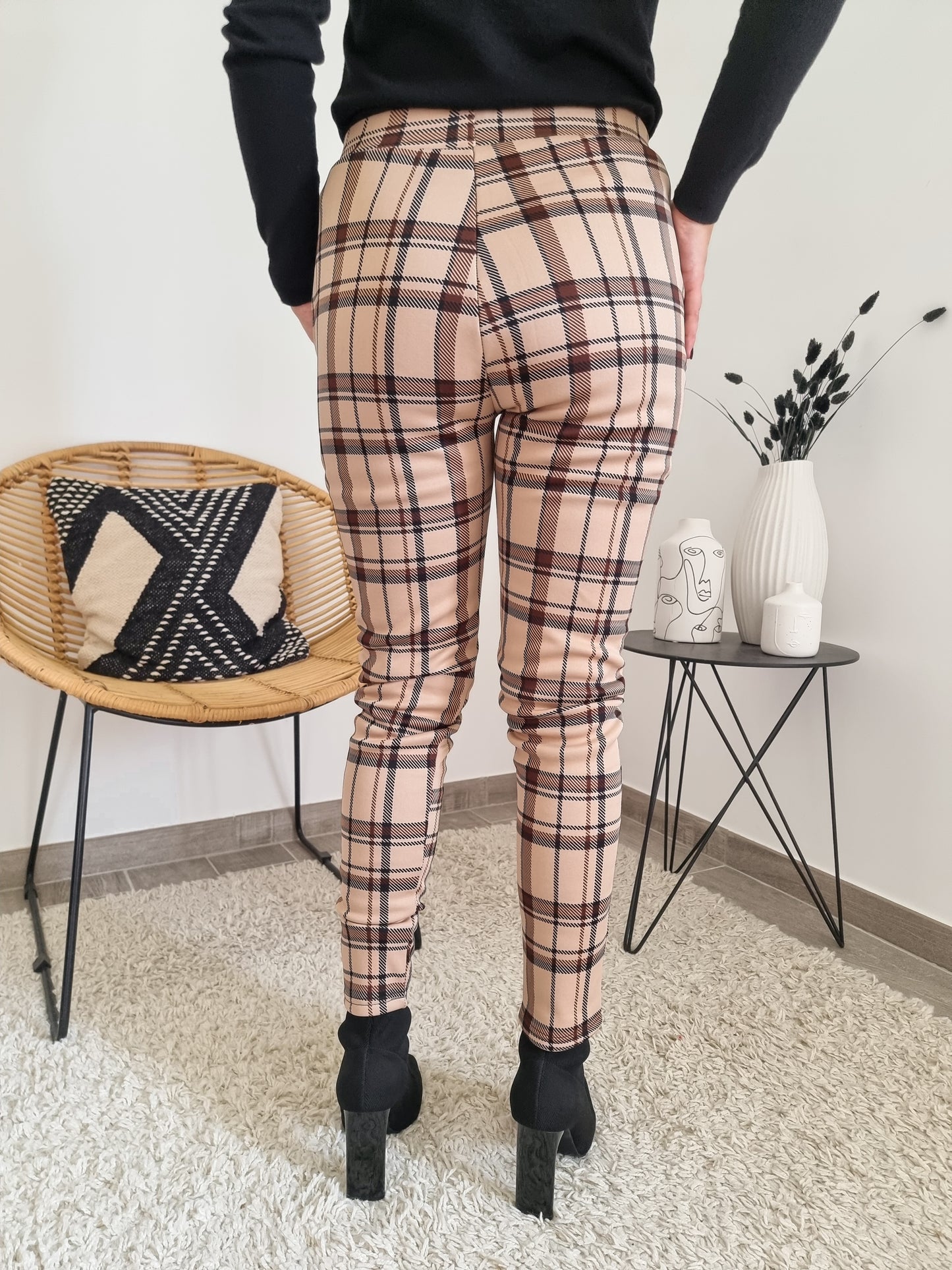 Legging carreaux molletonné
