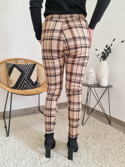 Legging carreaux molletonné