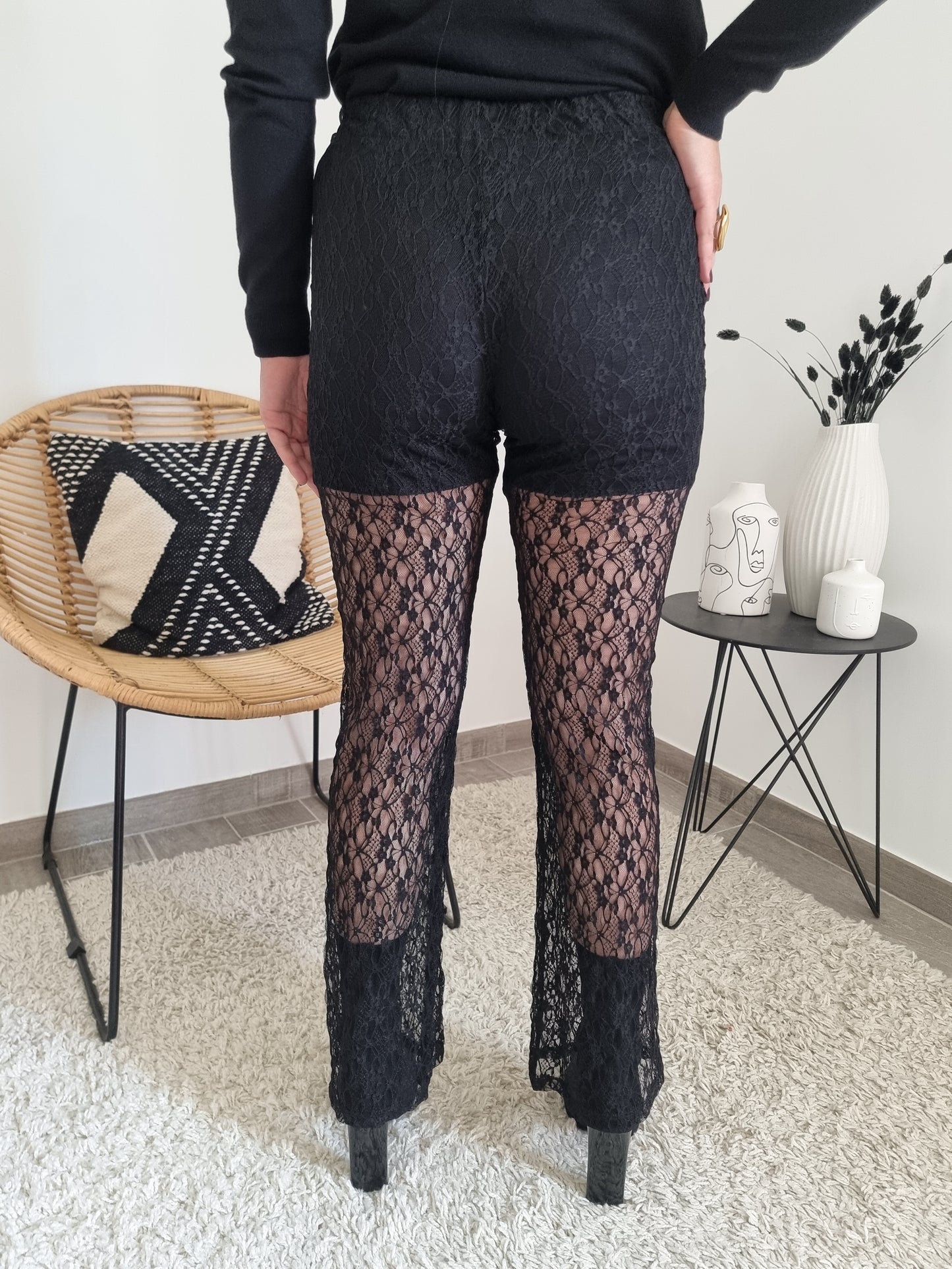 Legging dentelle