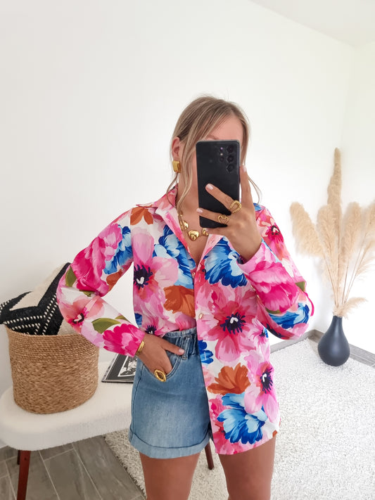 Chemise fleurie