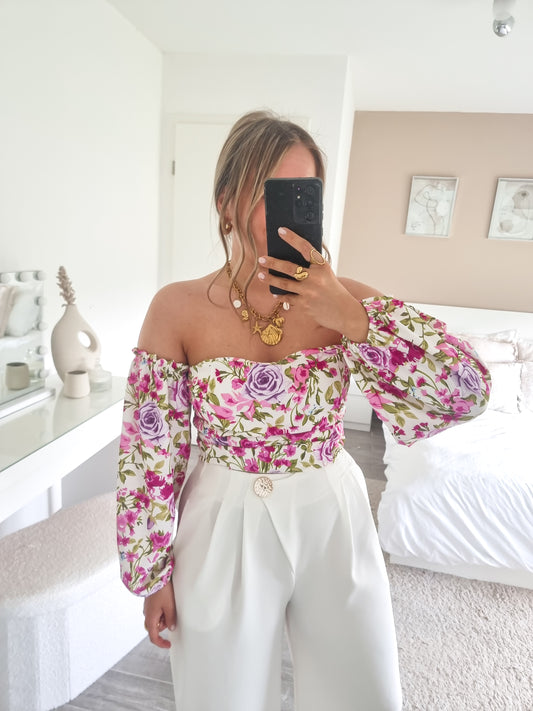 Blouse col bardot