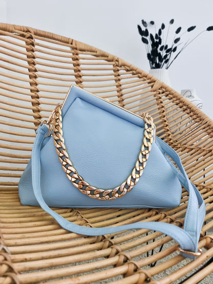 Sac bleu pastel