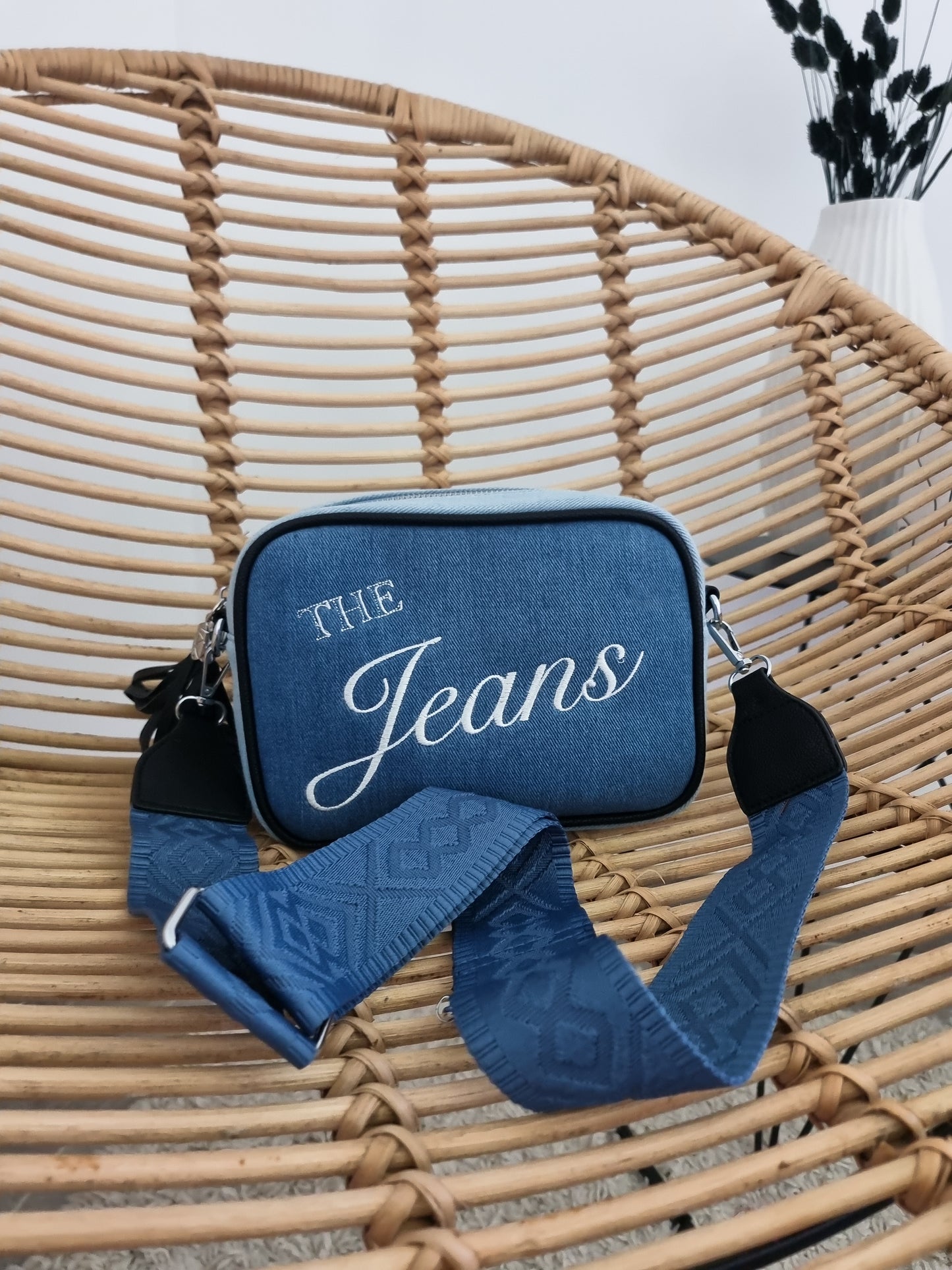 Sac jeans finition noire