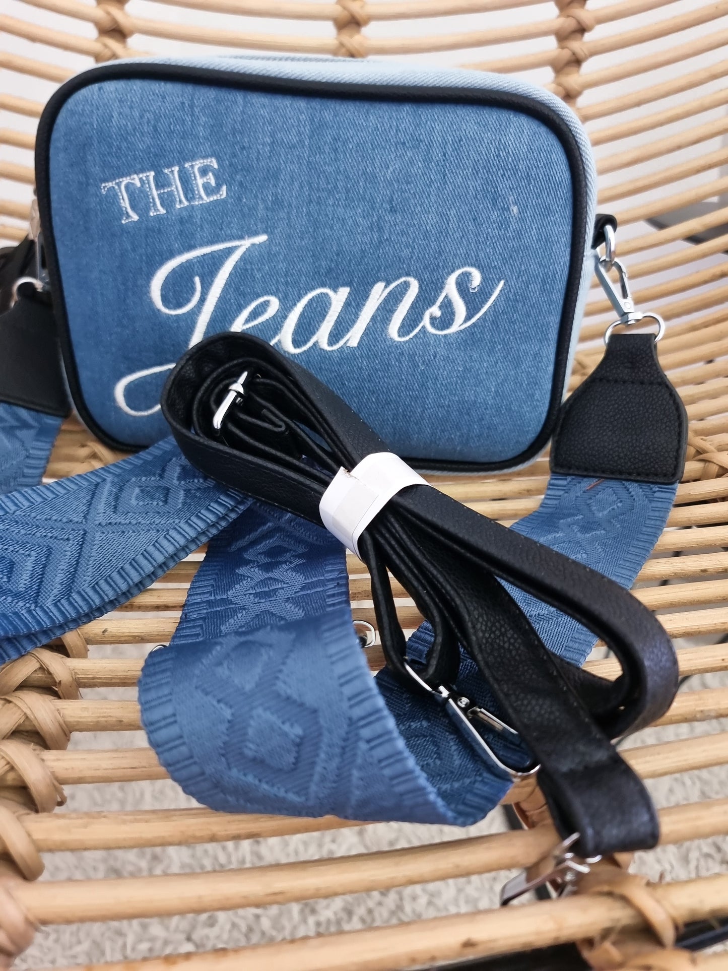 Sac jeans finition noire