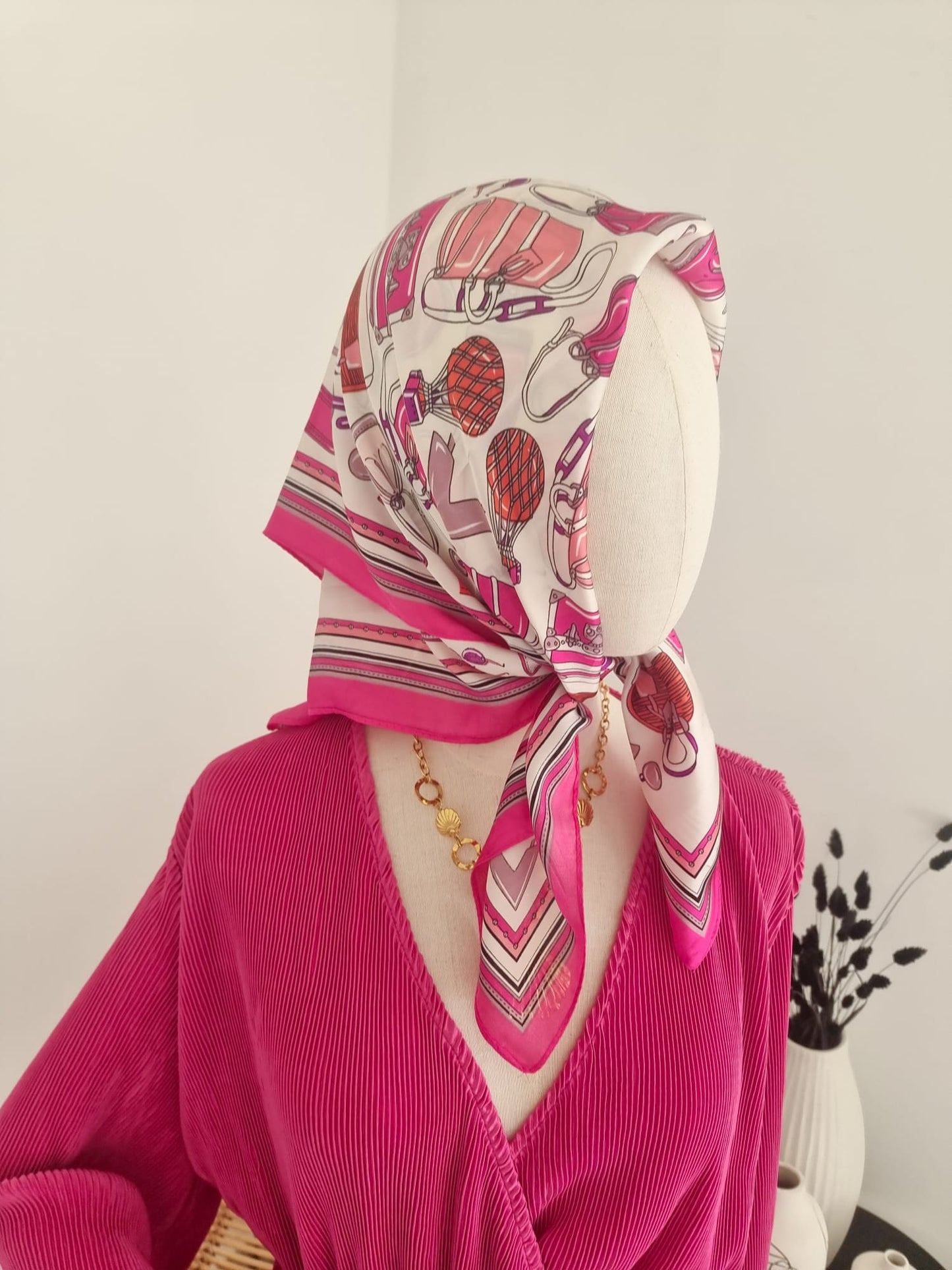 Petit foulard fushia