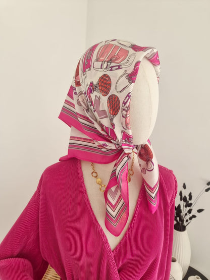 Petit foulard fushia