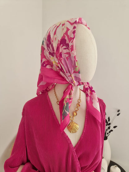 Petit foulard rose