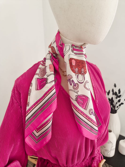 Petit foulard fushia