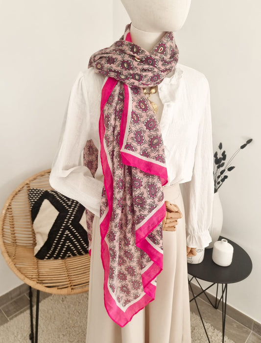 Foulard guimauve
