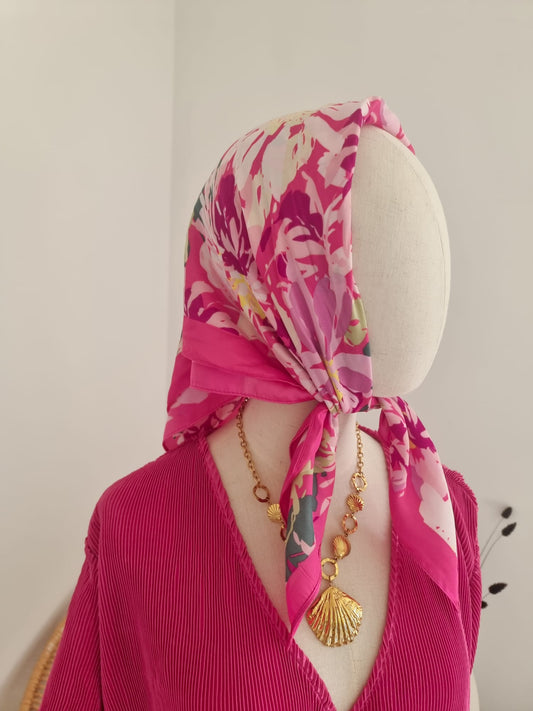 Petit foulard rose